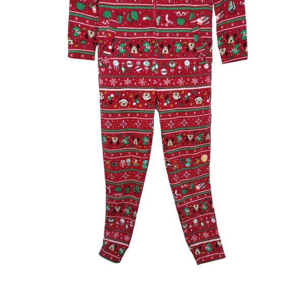 Disney Parks Minnie Mouse Holiday Christmas Onesie Bodysuit Pajamas Size XS - Picture 3 of 8